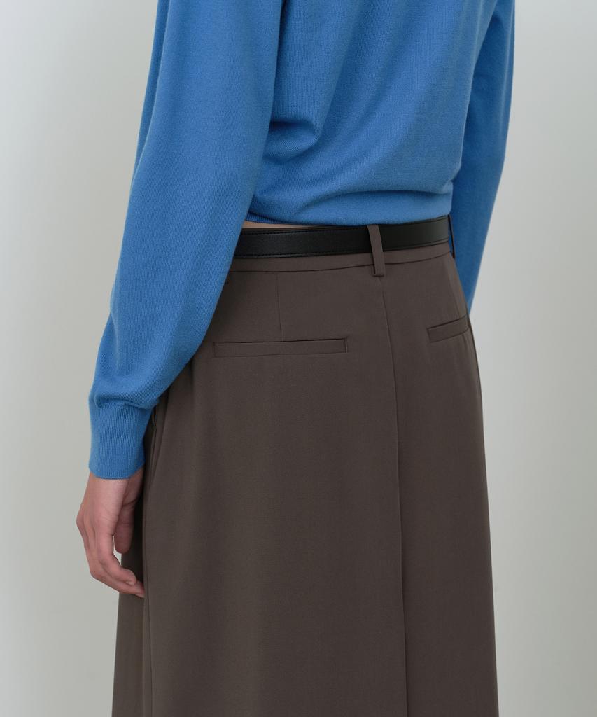 MUSINSA STANDARD WOMAN Women'S Skirt Layered Slacks [Khaki Brown]
