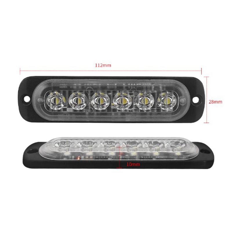 2 шт. 12 В-24 В противотуманные фары светодиодные для грузовиков, срочные, всегда яркие, для дневного вождения, для бега, Lasmps