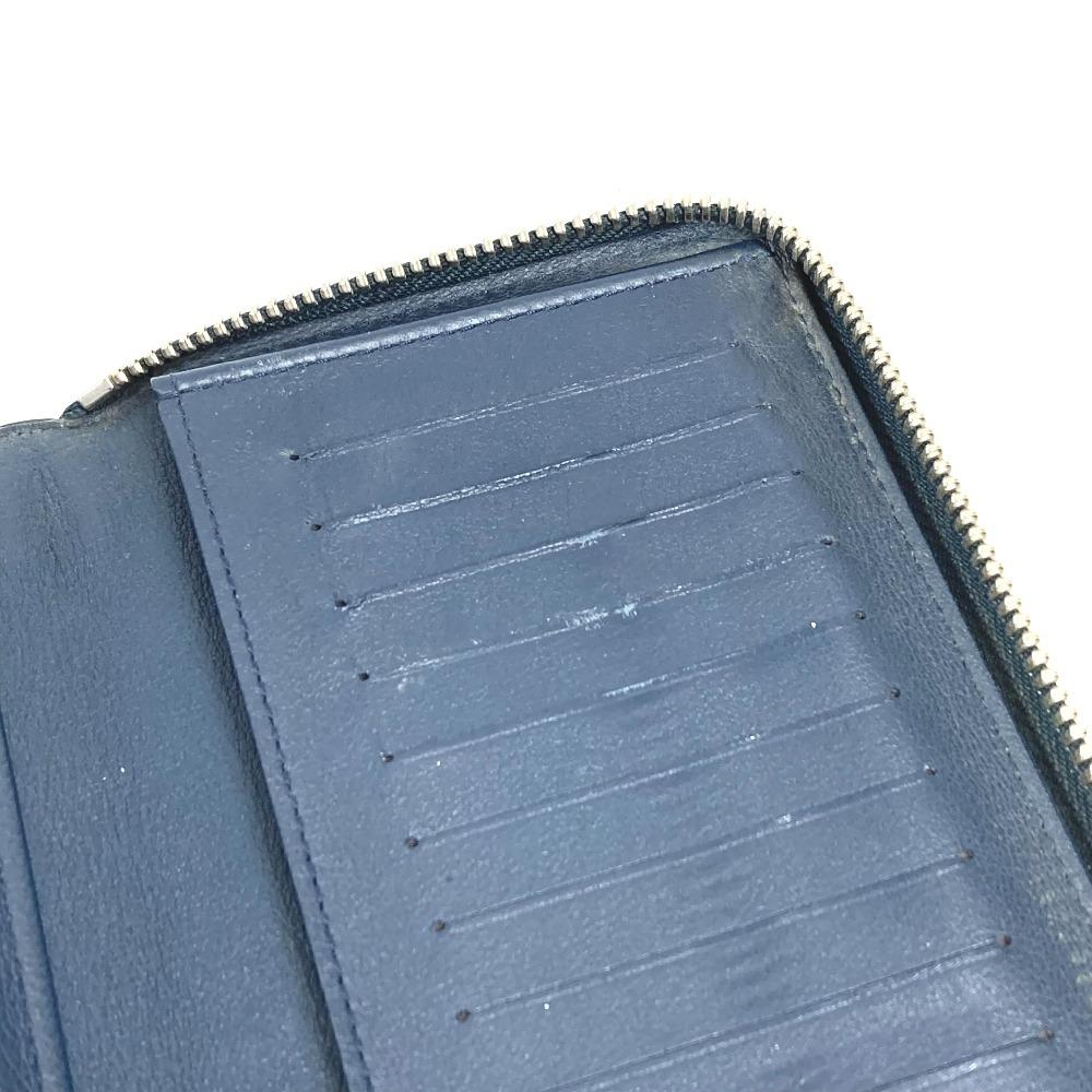 Louis Vuitton  M58823 Zippy Wallet Vertical Zip Around Long Wallet Leather Navy