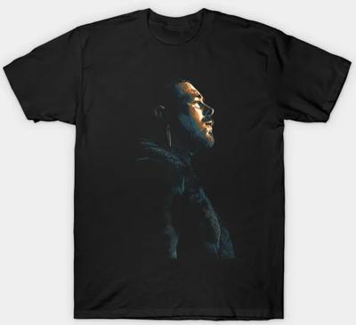Пост Малон  Взрослый Маленький-3XL XXXL Черный Фан-арт Унисекс Футболка