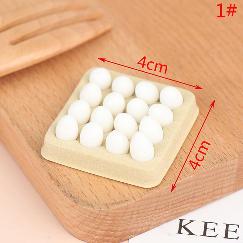 1:12 Dollhouse Simulation Eggs Miniature Egg Tray Egg Box Dollhouse Kitchen Food Decoration Toy Life Scene Accessories