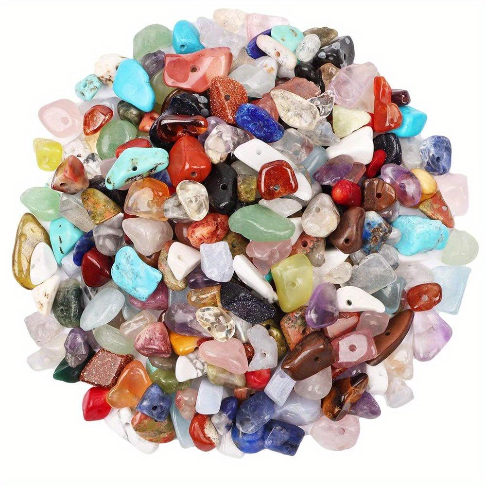 20/40/60 бусин из натурального щебня разных цветов, нерегулярные каменные бусины размером от 5 мм до 8 мм, просверленные отверстия, браслеты, ожерелья, серьги, бижутерия своими руками