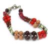 [R3264] - Red 'Kilimanjaro' Ethnic Bracelet