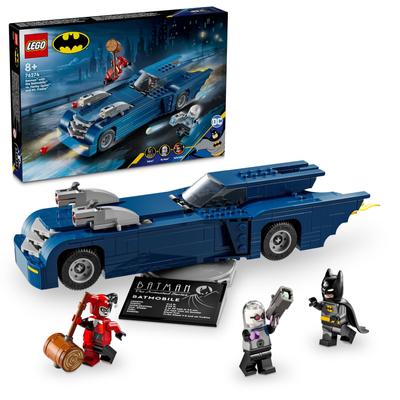 LEGO Супергерои Бэтмен на Бэтмобиле Харли Квинн Заморозка Игрушка Подарок на день рождения Блок Рождество Мальчики Девочки Дети 8 лет 9 лет 10 лет