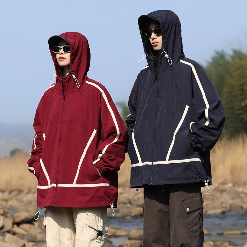 Разноцветная солнцезащитная одежда большого размера для любителей лета, мужская и женская одежда с одинаковым трендом, спортивное повседневное пальто