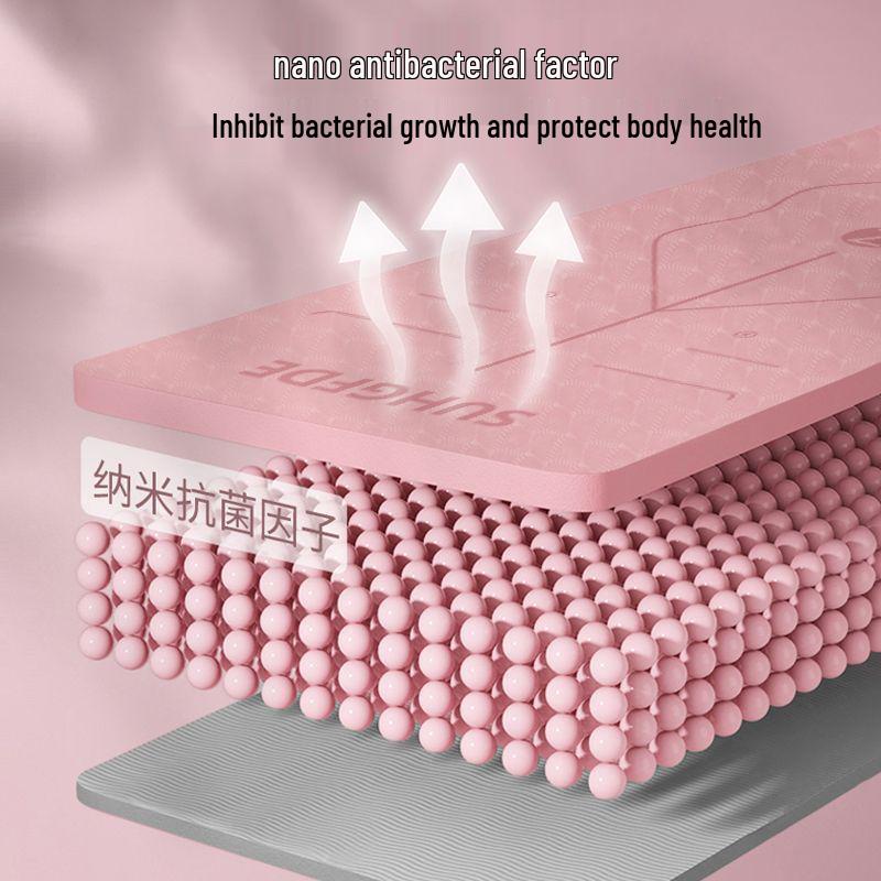 Eco-Friendly Non-Slip Yoga Mat: Soundproof & Shock-Absorbing Fitness Mat for Indoor Use