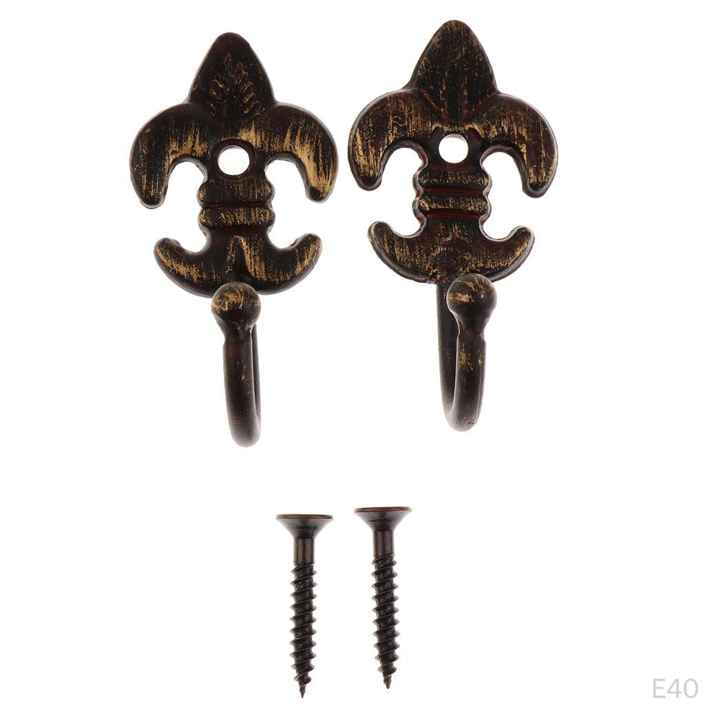 2 x Vintage Tieback Holdbacks Curtain Tie Back Hanger Window Treatment Hardware