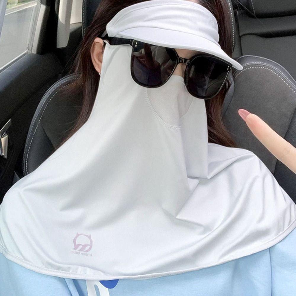 Dustproof Ice Silk Mask UV Protection UV Protection Veil Adjustable Sunscreen Face Cover Unisex