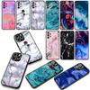 Для Samsung Galaxy A25 A37 A57 A12 A14 A50 A51 A70 A71 A72 A21S A04 M15 Note 20 9 8 10 Чехол Мраморная текстура Цветочные обои
