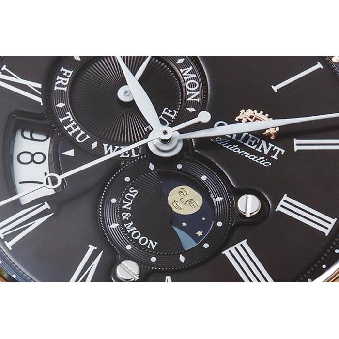 [Orient] SUN&MOON Automatic Watch RN-AK0002Y Men's Brown Pink Gold x Brown