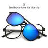 New Mirror Magnetic Attraction Polarized Sunglasses 6 Iin 1 Clip Cycling Glasses Dazzling Polaroid Men Sunglasses Women