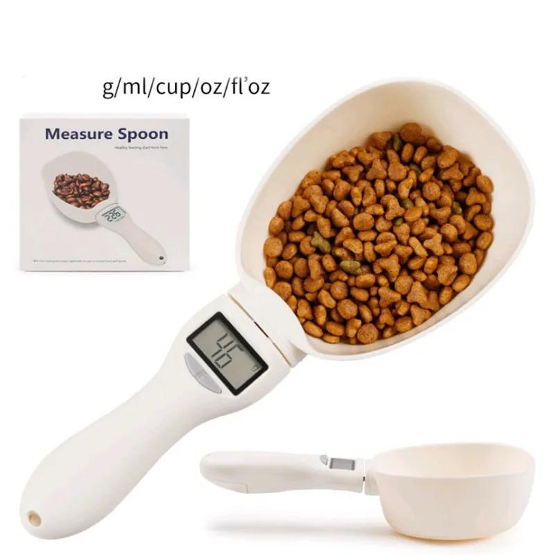 Бытовые электронные весы для измерения веса домашних животных 800 г Ручка-ложка весы для измерения веса Мини-весы для дополнительного питания Весы для корма для собак YLE13