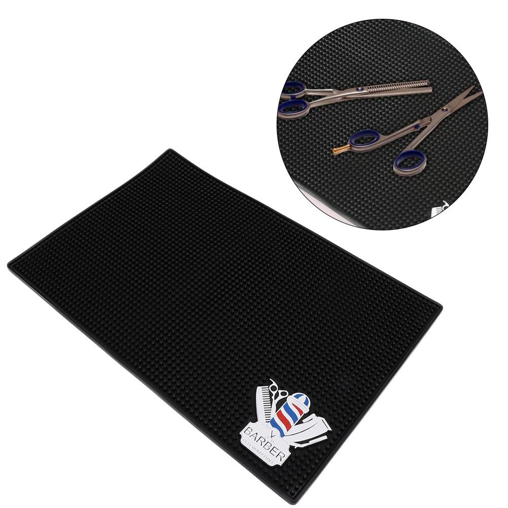 Professional Non-Slip Hair Salon Table Mat, Flexible and Heat Insulating, PVC, for Hairdressers and Stylists. 45 x 30 cm.