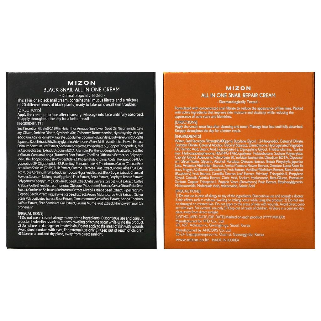 Mizon All-in-one, Colorful Youth, Snail, 2-piece Set