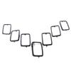 Auto Front Grille Cover Insert Mesh Ring Protective for 17-21 Insert Mesh Vent Bezel 7pcs