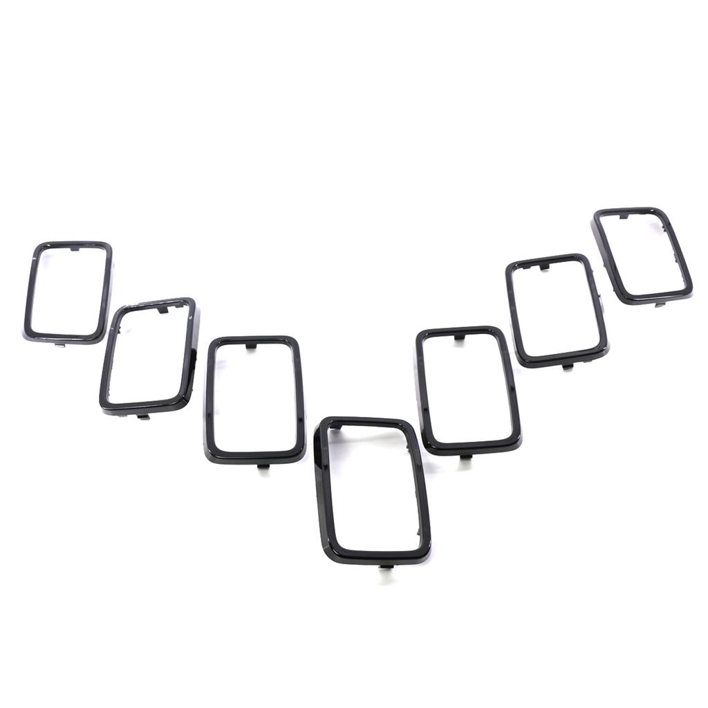 Auto Front Grille Cover Insert Mesh Ring Protective for 17-21 Insert Mesh Vent Bezel 7pcs