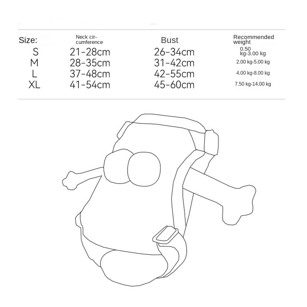 Cartoon Dog Harness Vest Breathable Cat Chest Straps Pet Supplies Pet Chest Harness Vest  Walking