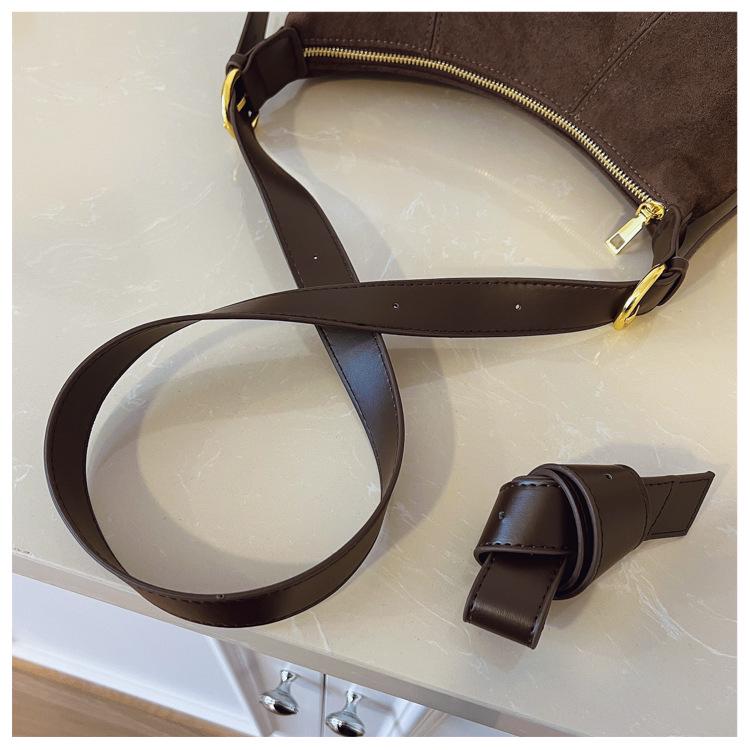 Женская ретро сумка кроссбоди большой вместимости - Новый текстурированный дизайн, Универсальная и повседневная ежедневная сумка под мышкой