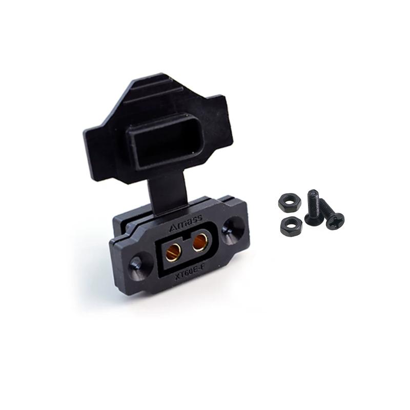 1PCS XT60E-F Mother Aircraft Power Supply With Fixed Battery Interface Model Motor Electrically Adjustable Dust Cover