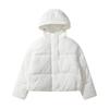 Qishki Moda Keng Ayollar Qisqa Palto Gul Kapushonli Issiq Qalinlashtirilgan Jaket