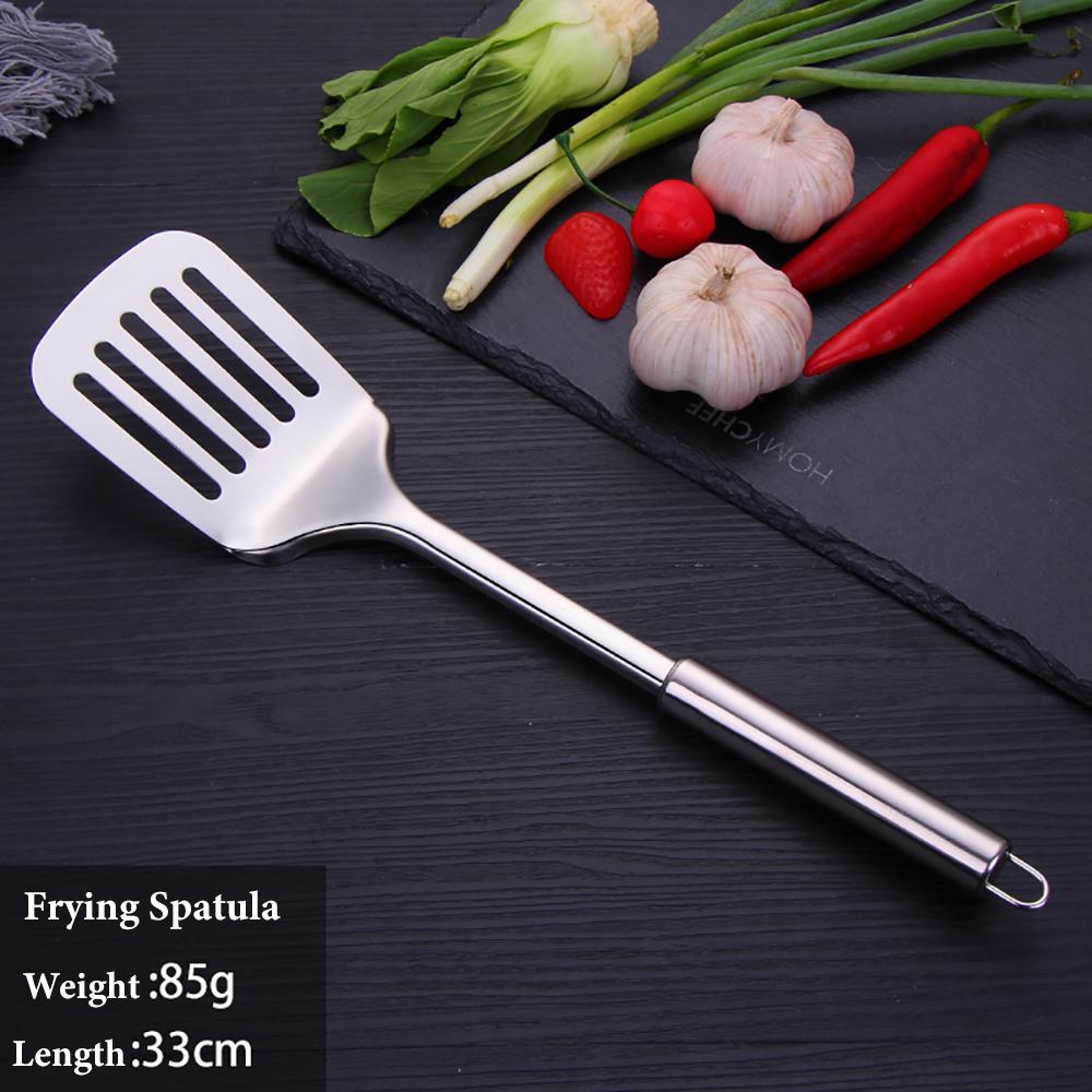 1 шт. кухонный инструмент для приготовления пищи кухонная утварь из нержавеющей стали лопатка для жарки еда рис суп ложка дуршлаг посуда аксессуары набор