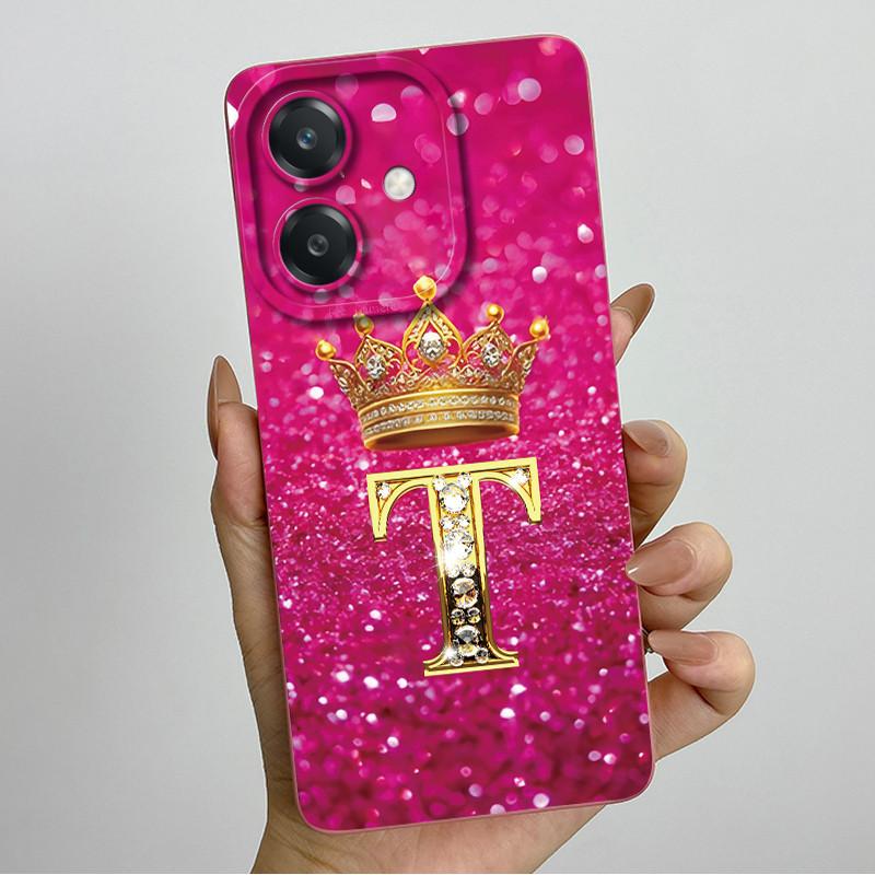 Чехол для Oppo A60 5G Силиконовый Чехол с Буквой Короны Ударопрочный Чехол Для OPPO A3 5G CPH2683 Чехол Для OPPO A3X A 3X A40 A40m 4G Чехол для Телефона