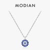 Blauw Oog Ketting 925 Sterling Zilver Zirkonia Ogen Hanger Kettingen Trendy Schakelketting Sieraden Geschenken Voor Vrouwen Meisjes