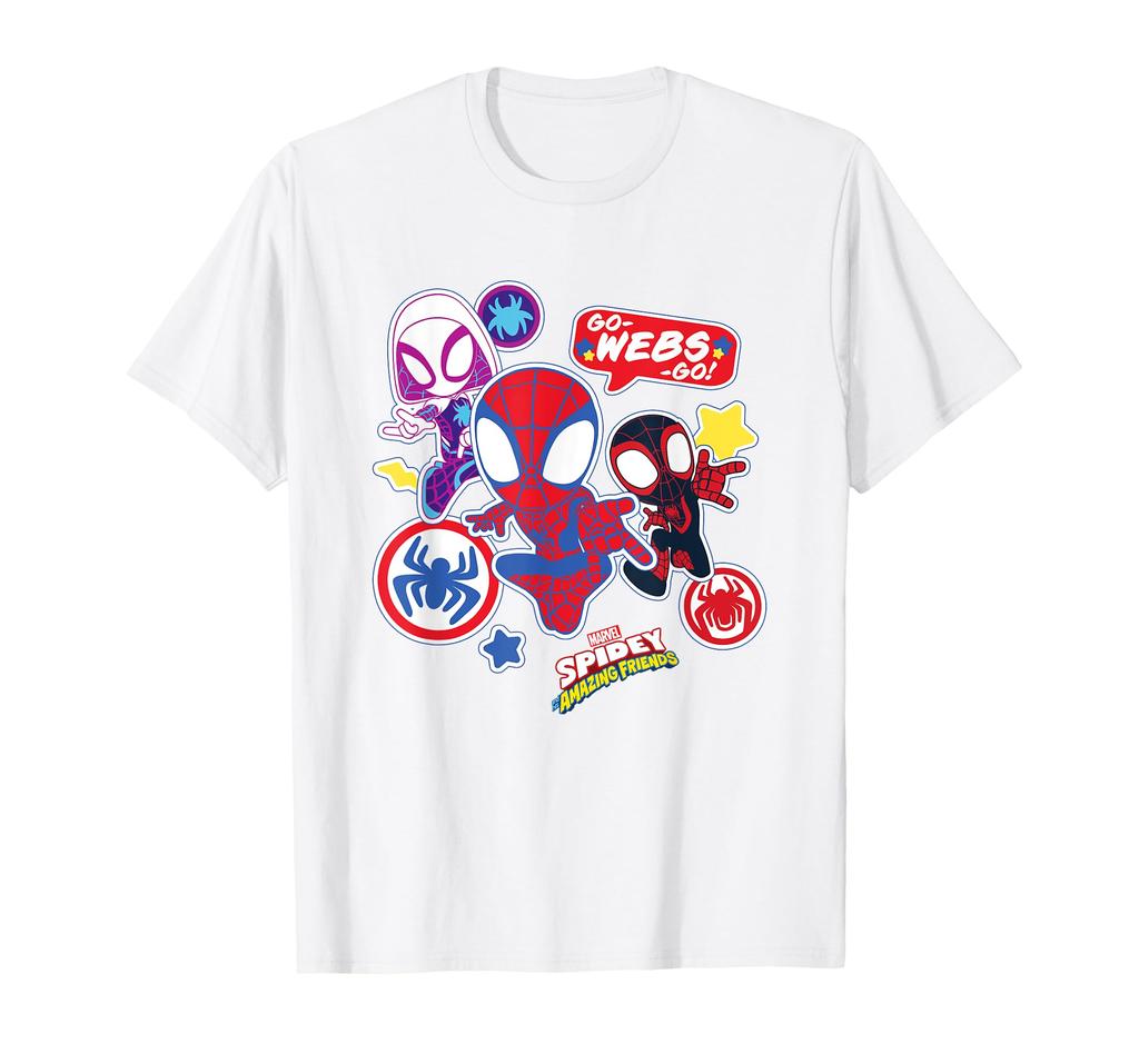 Marvel Spidey and His Amazing Friends Team Spidey Наклейки Футболка