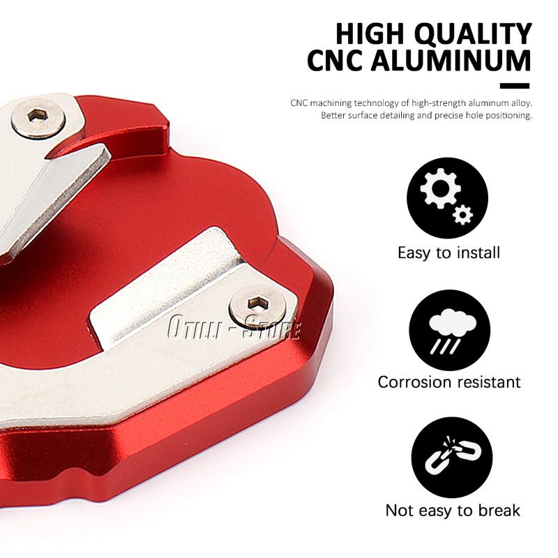 For Tiger 1200 GT Pro For TIGER 1200 GT Explorer 2023 2024 Motorcycle Kickstand Foot Side Stand Extension Pad Support Plate