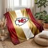 Kansas City Chiefs Flannel Fleece Blanket Cozy Warm Throw Blanket For Couch Bed Travel All Season Use