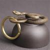 Great Snake Model High Simulation Fantasy Solid Color Stylish Vivid Snake Figurine for Desktop