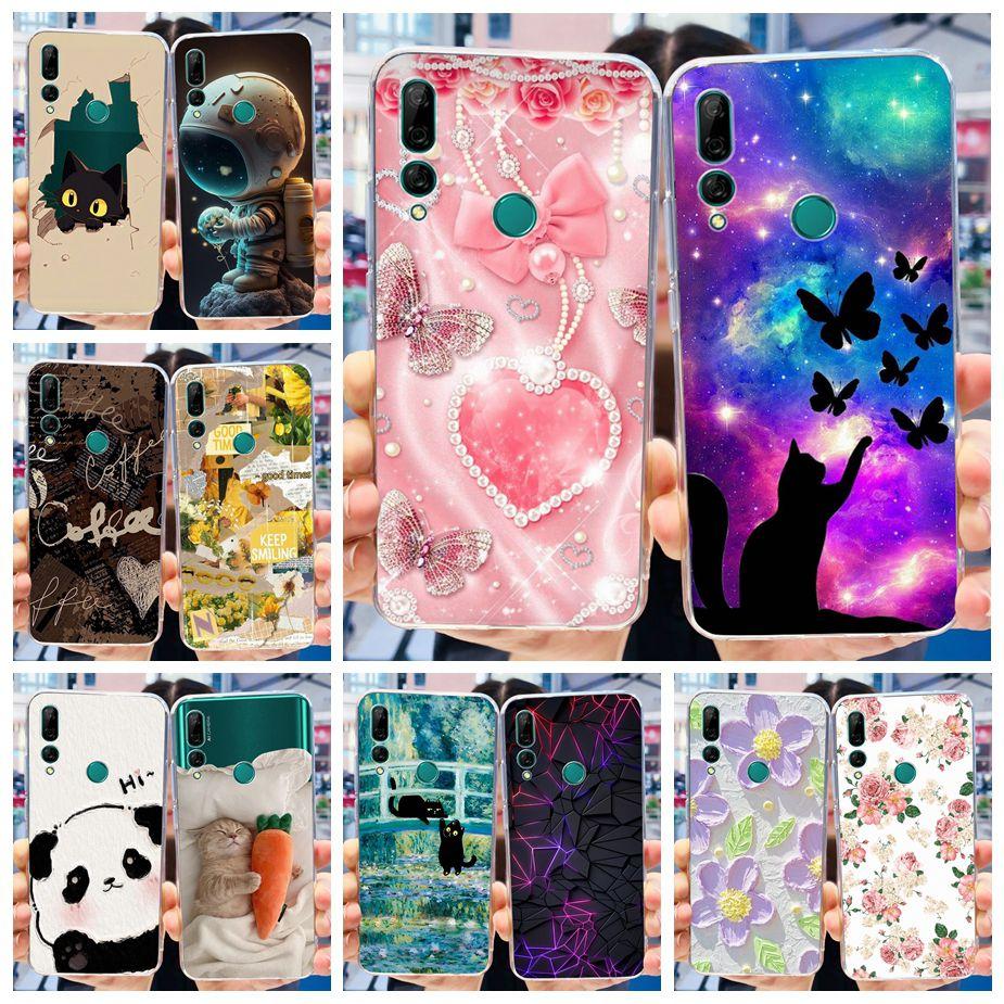 Чехол для Huawei Y9 Prime 2019 STK-L21 STK-L22 Новый модный окрашенный чехол Прозрачный силиконовый чехол для чехла телефона Huawei Y9 Prime 2019