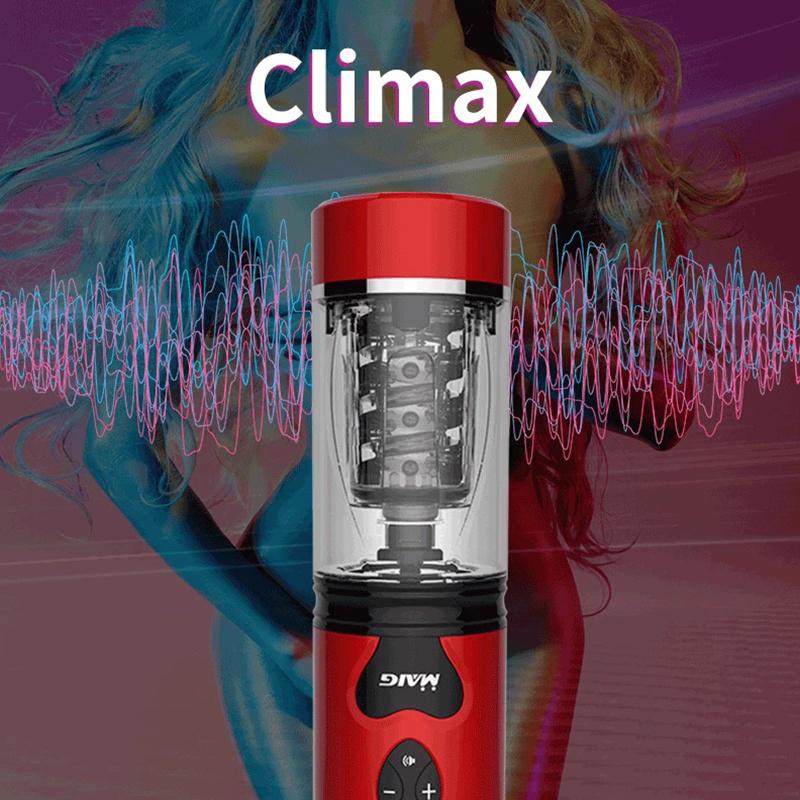 Мужской мастурбатор, автоматическое телескопическое вращение, настоящая вагина, чашка для голосовой мастурбации для мужчин, карманная киска, сильные секс-игрушки