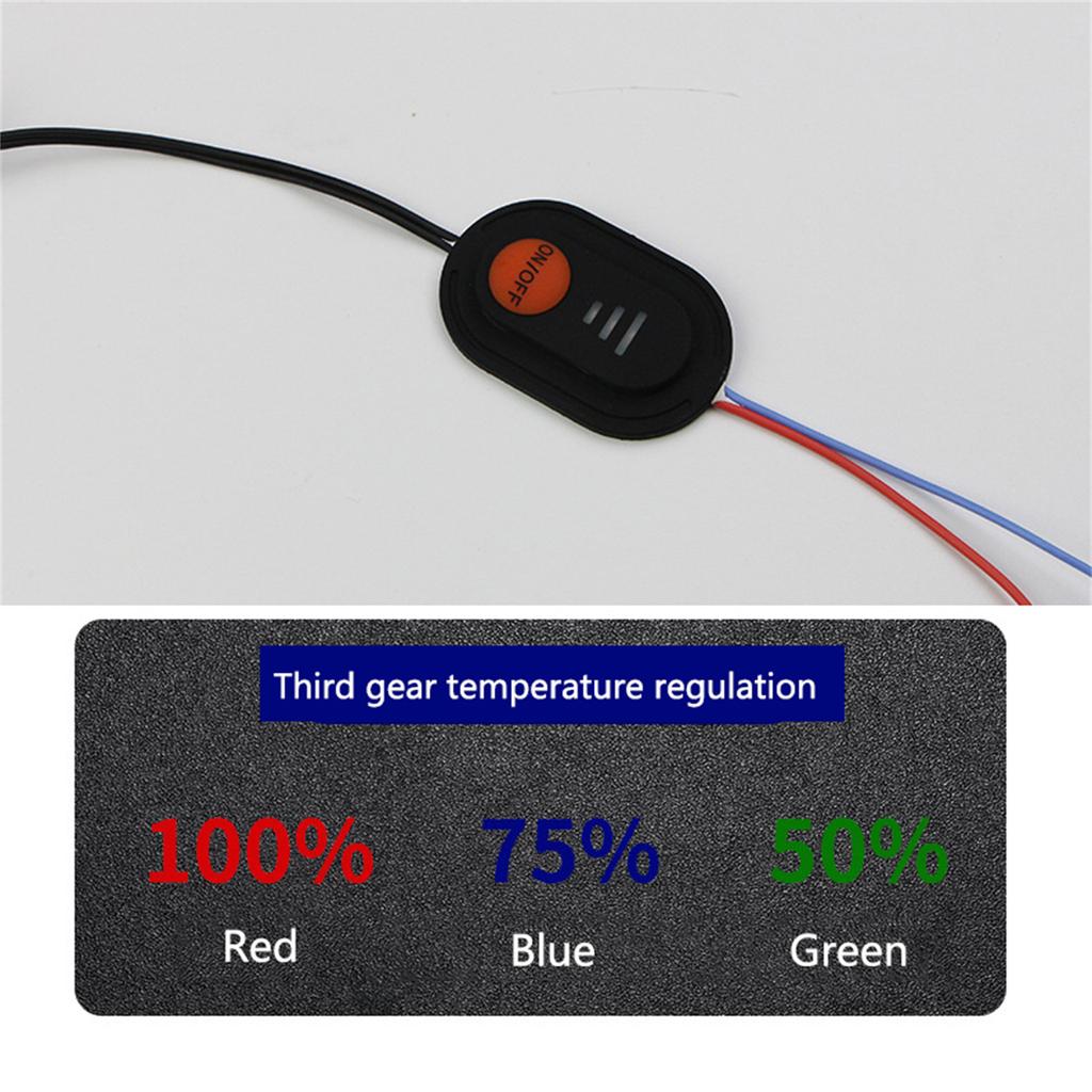 Силиконовый кнопочный переключатель, водонепроницаемый переключатель контроля температуры, жилет с подогревом, брюки, перчатки, контроллер температуры «сделай сам»