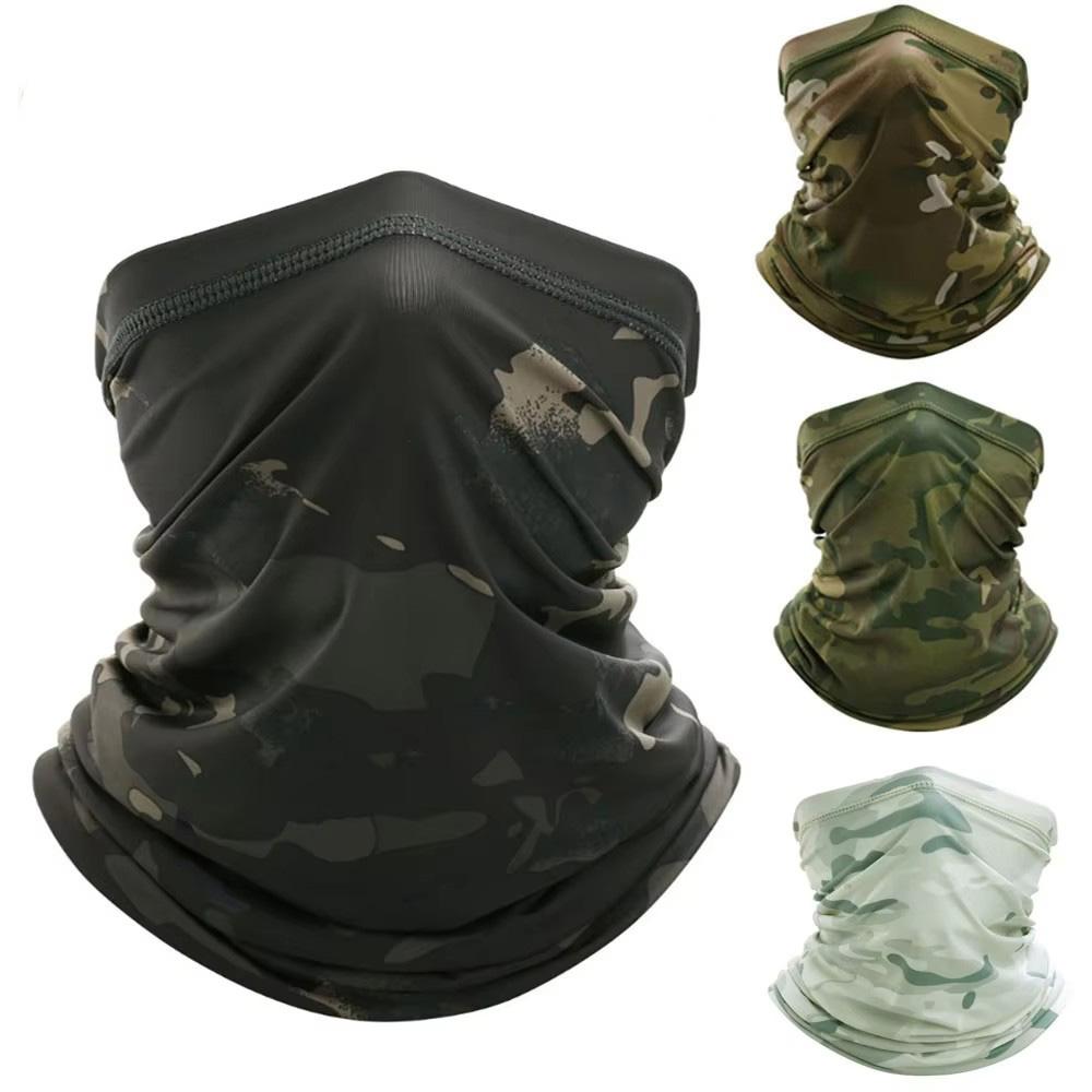 Ice Silk Neck Gaiter Cooling Bandana UV Protection Face Cover Scarf for Outdoor Skiing Hiking Cycling Face Mask Headband