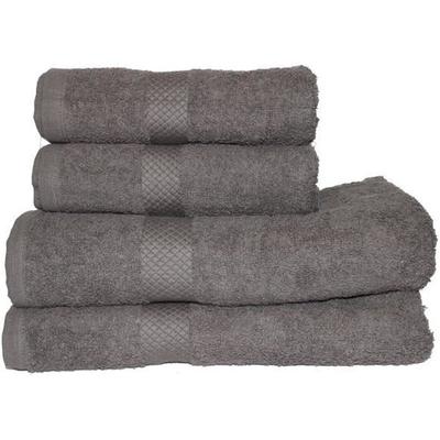 Полотенце для душа - Noname - Комплект из 2 шт. - 100% хлопок - 70 x 130 см - 500 г/м² - Серый