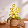 Lily of The Valley Lamp Crochet Artificial Flower Night Light Handmade Potted Plant Table Lamp for Women Wife Girlfriend Birthday Christmas Valentine