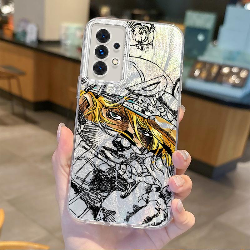 Горячий чехол для телефона JoJo Steel Ball Run для Samsung Galaxy S25 S24 S23 S22 S21 Plus Ultra A73 A72 A71 A55 A54 A53 Жесткий нескользящий чехол
