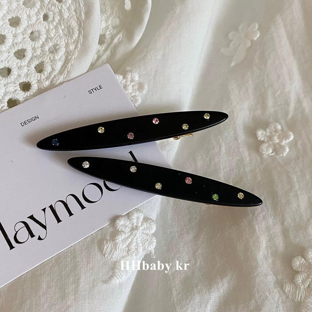 Водяные бриллиантовые заколки для волос, Сладкая челка, Боковые заколки для волос, Овальные зажимы-уточки, Аксессуары для волос