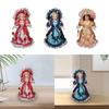 40cm Collectible Curly Hair Miniature Porcelain People Ceramic Doll for Ornament Gift Birthday Doll House Decoration Kids