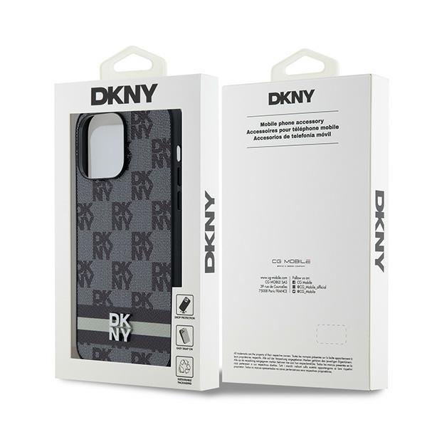Dkny Dkhcp14Xpcptssk Iphone 14 Pro Max6.7 Czarny/Black Hardcase Leather Checkered Mono Pattern & Printed Stripes