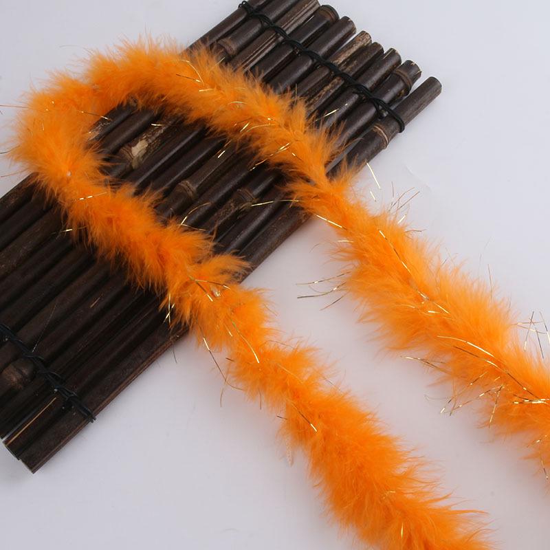 Цветные полоски перьев: Бархатные и золотые перья индейки для рождественского декора и подарков