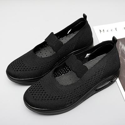 Кроссовки на плоской платформе, женская обувь, летняя дышащая обувь для ходьбы для мам, теннисные туфли Feminino