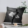 Black and White Ballet Girl Ballerina Cushion Cover Inches Farmhouse Decor Home Throw Pillow Covers for Couch Decorations