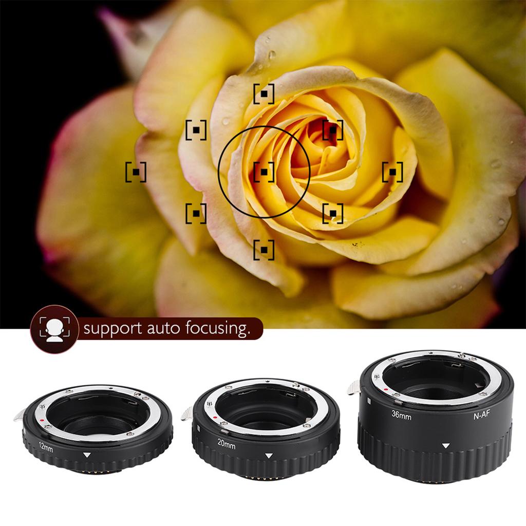 Mcoplus Автофокусировочный макро удлинительный тубус 12мм+20мм+36мм для Nikon F Mount DSLR N AF B