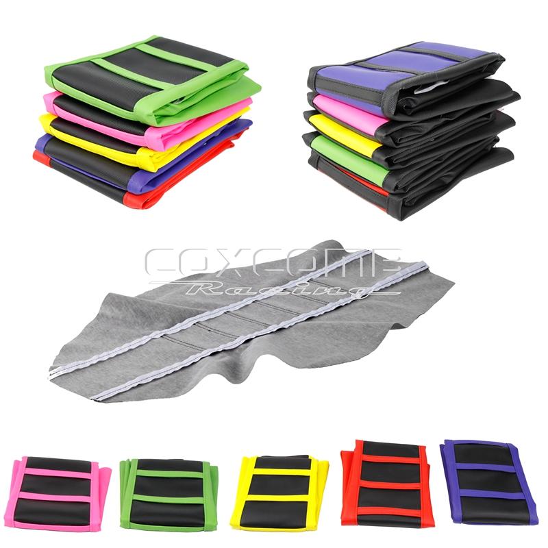 Custom MX Seat Cover Ribbed Motocross Racing Seat Pad For Suzuki Yamaha Gas Gas Kawasaki KLX KXF EXC RM RMZ DRM WR YZ 125 450