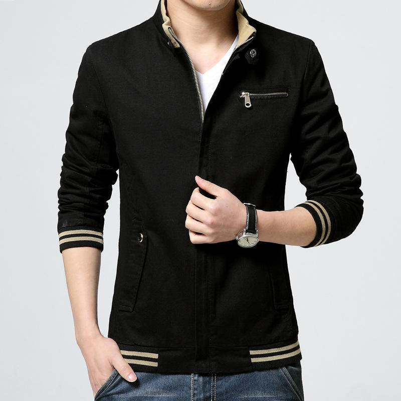 Spring Men's Jacket Men's Jacket Casual Jacket Student Washed Cardigan
