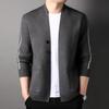 Young and Middle-aged Knitted Sweater Cardigan Men's Coat Autumn and Winter New Loose Trend Knitted Sweater Men's Wear