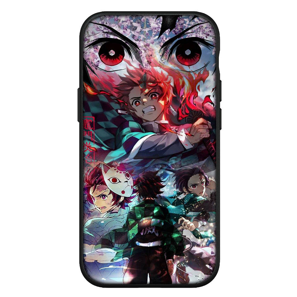 For iPhone 16 15 Xiaomi Redmi Note 14 13 12 11 Pro Max 16e Samsung Galaxy S25 S24 S23 Moto OPPO Huawei Kamado Tanjirou Demon Slayer Nezuko Phone Case