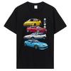 Смешная футболка Смешная Классическая футболка Initial D Мужская Харадзюку...